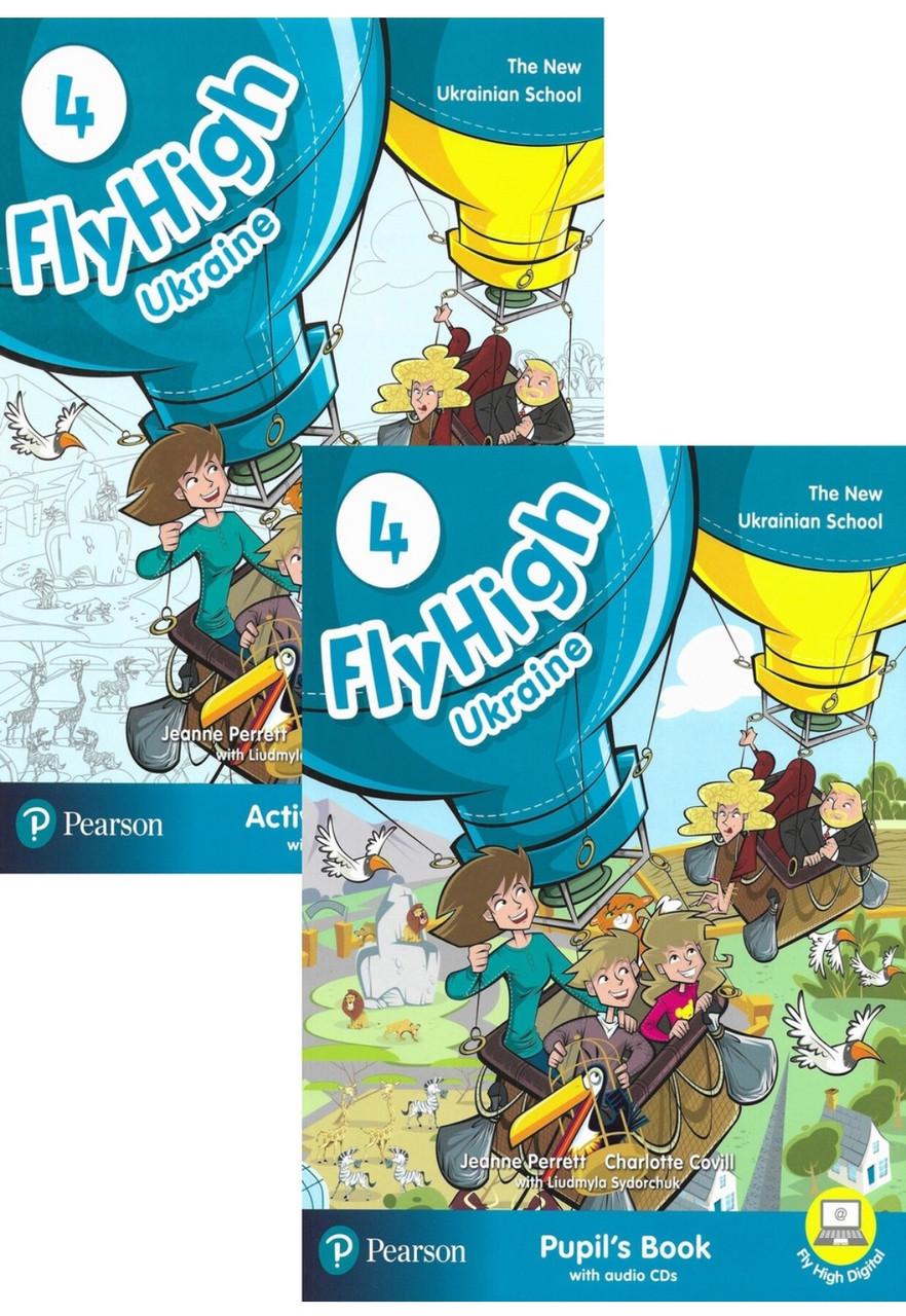 Учебник и рабочая тетрадь Fly high 4 Ukraine