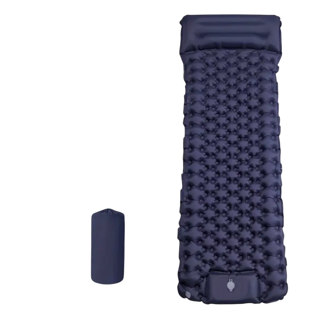 Килимок надувний з подушкою та з вбудованою системою накачування 200x70 см (1406)