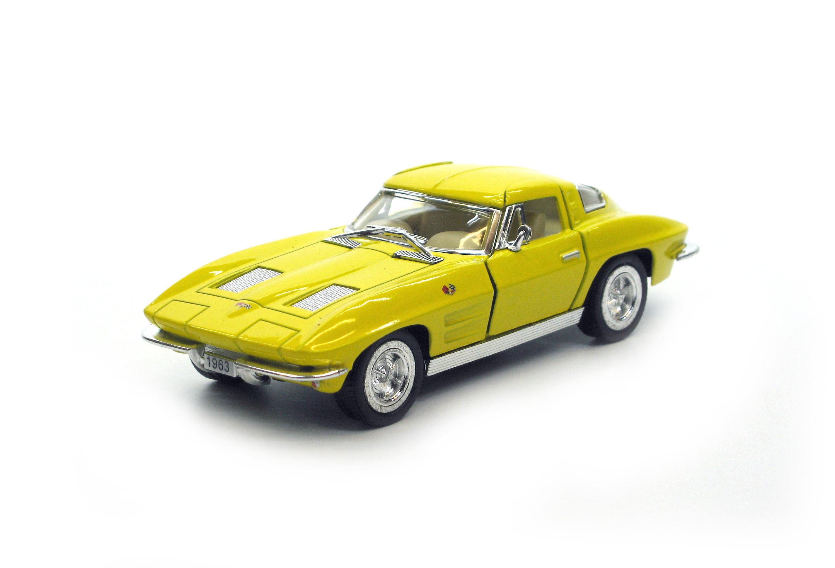 Машина металлическая KT5358W Corvette Sting Ray 1963