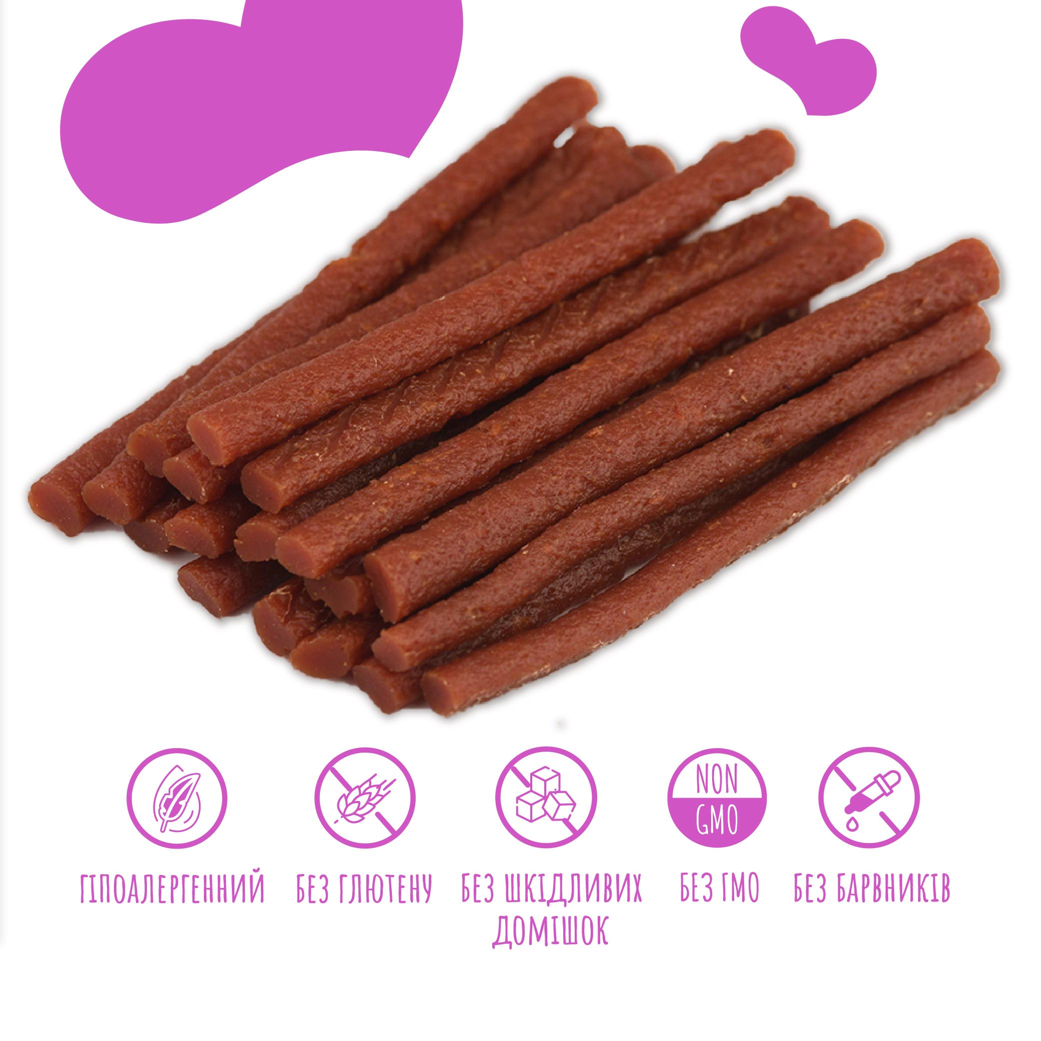 Ласощі для собак MAVSY Duck sticks for dogs Качині палички для догляду за зубами та яснами 120 г (13501969) - фото 2