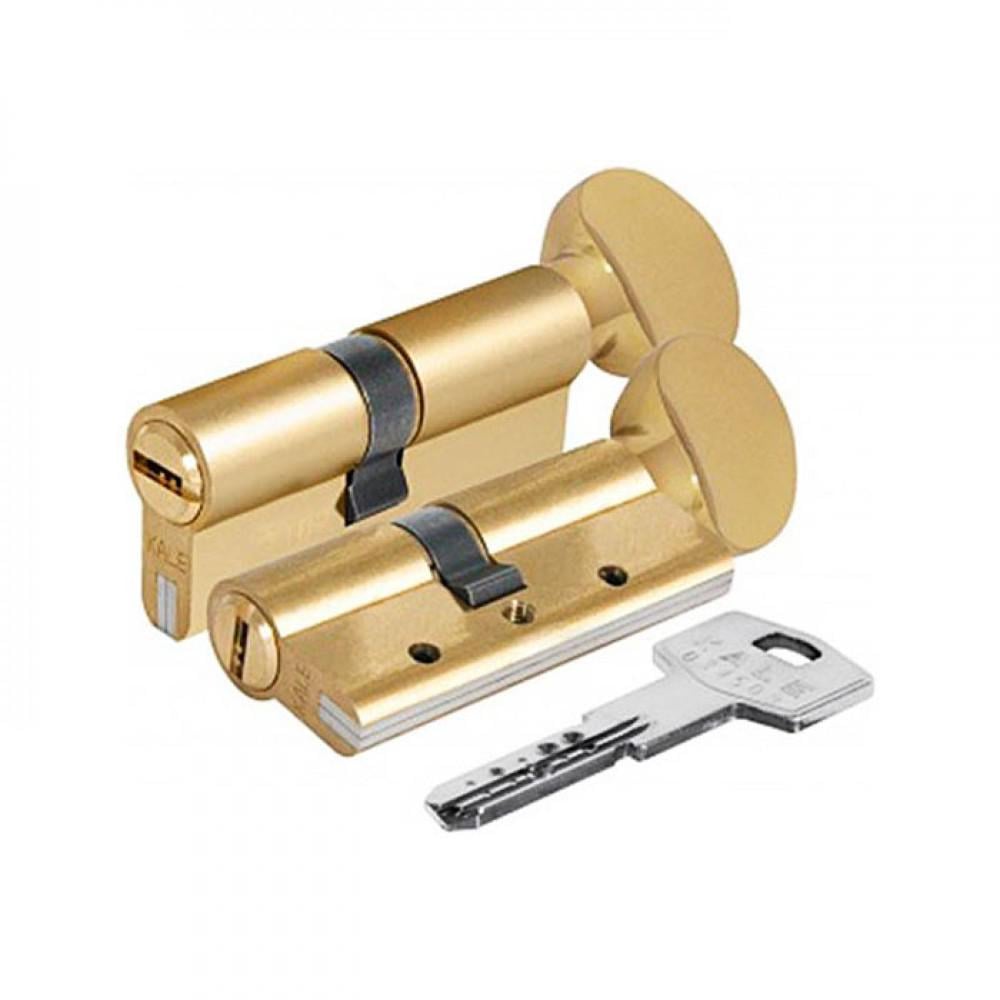 Цилиндр Kale 164 DBNEM 90 мм 5 ключей з вертушкой Латунь