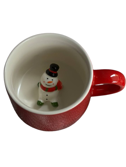 Кружка керамічна Olens 102-1022 Сюрприз Сніговик керамічна 350 мл Червоний (2785733568) - фото 1 Кружка керамічна Olens 102-1022 Сюрприз Сніговик керамічна 350 мл Червоний (2785733568) - фото 1