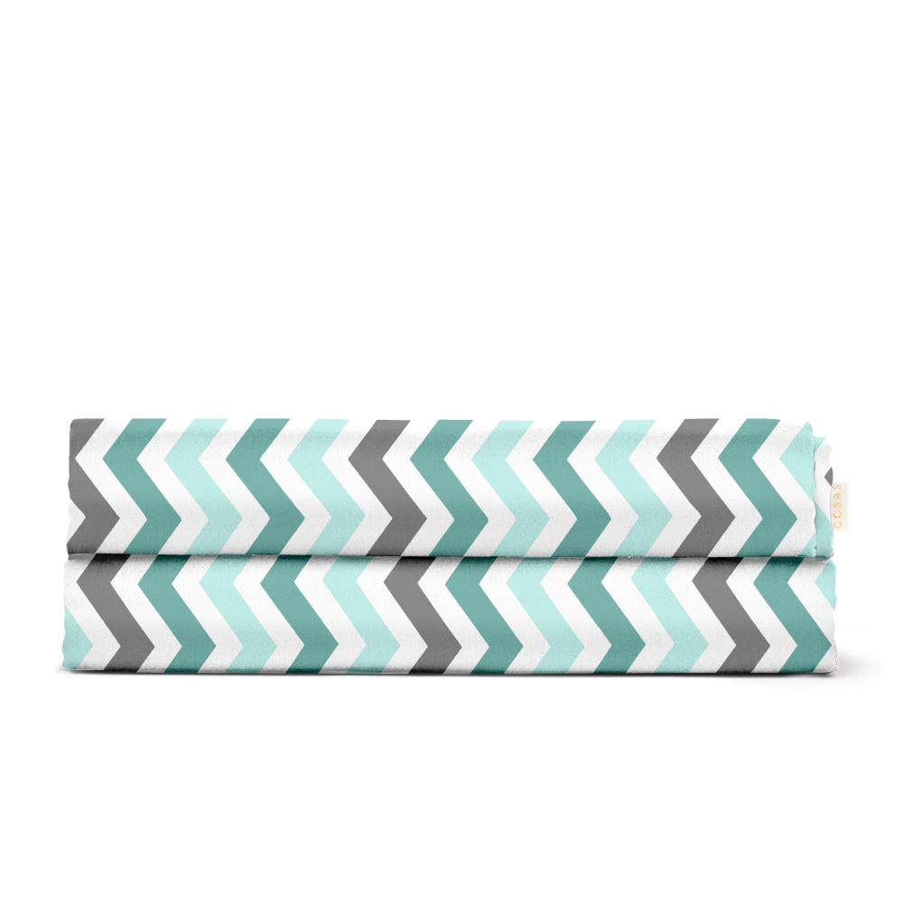 Простынь детская Cosas 110х160 см Mint Zigzag (4822052191132)