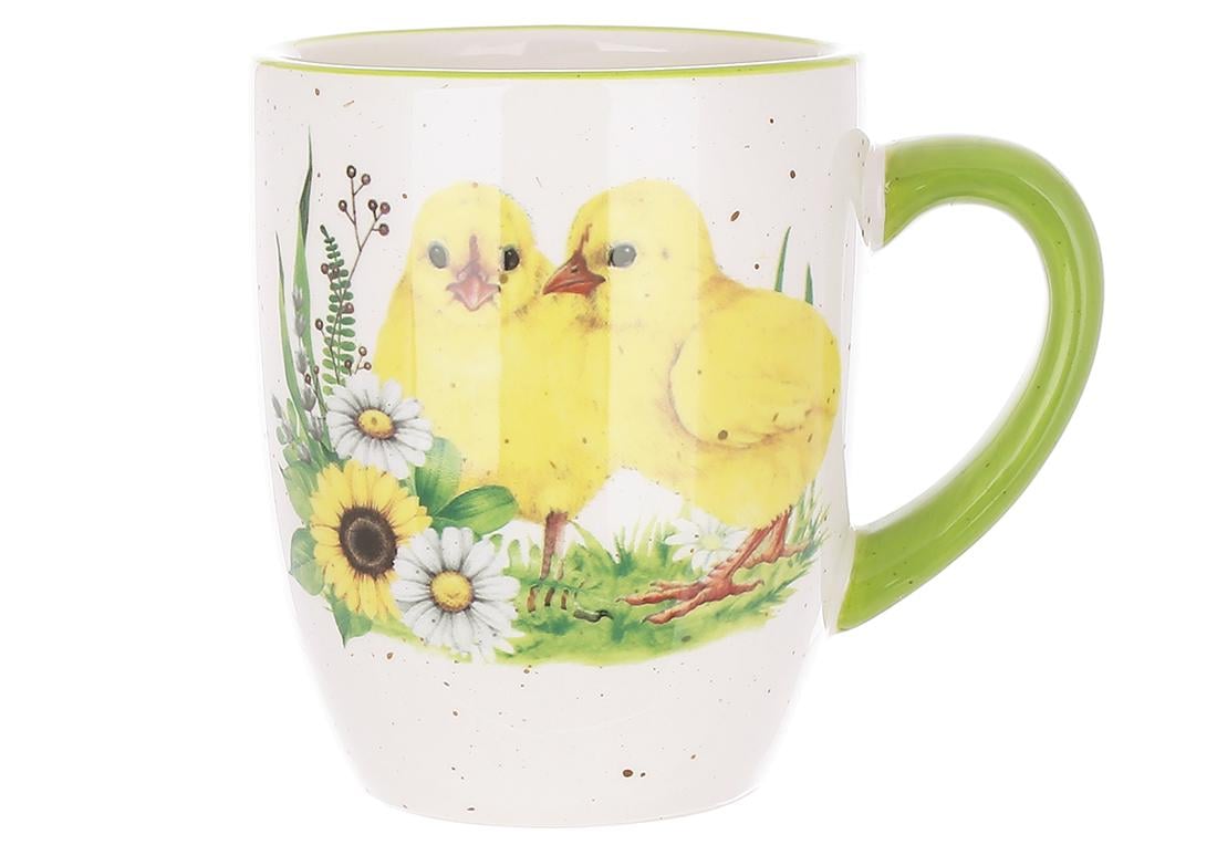 Кружка керамическая BonaDi Happy Easter 340 мл Белый (DM184-E)