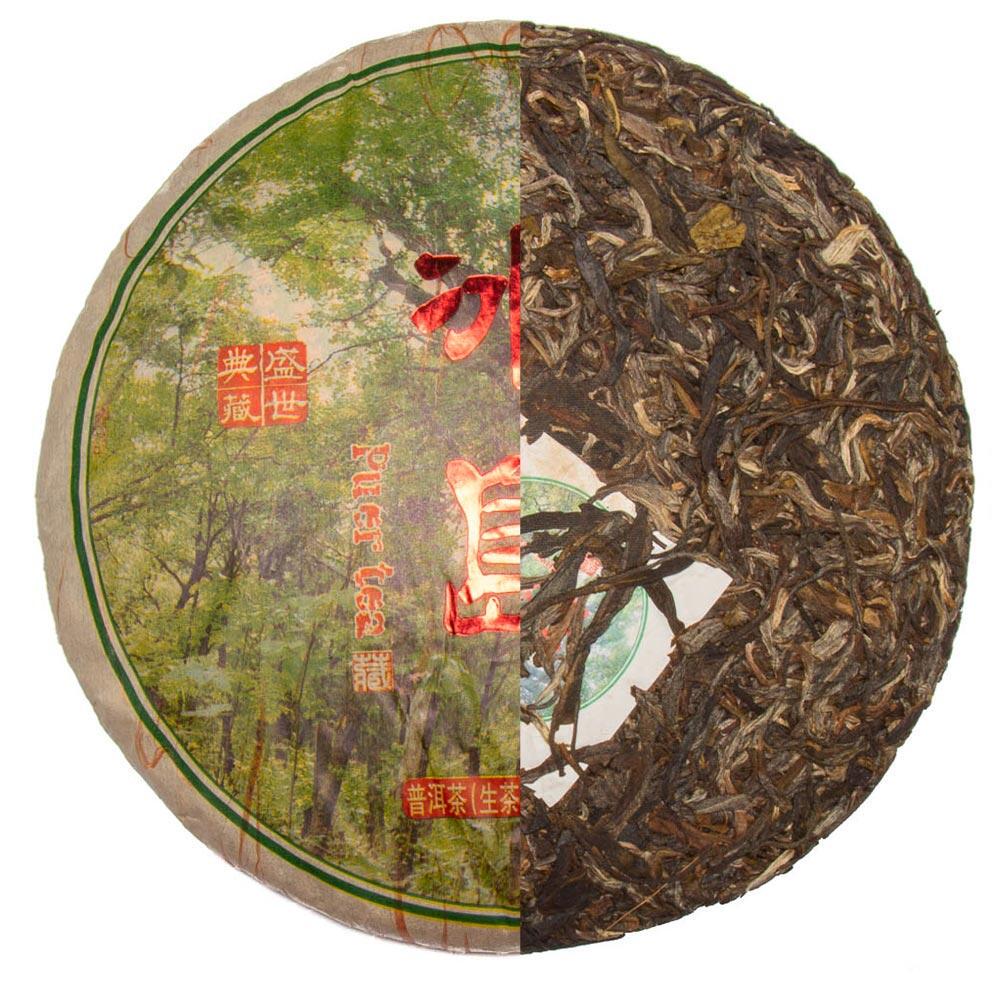 Чай Шен Пу Эр Ранняя весна в диком лесу Линьцан 2018 г. 357 г