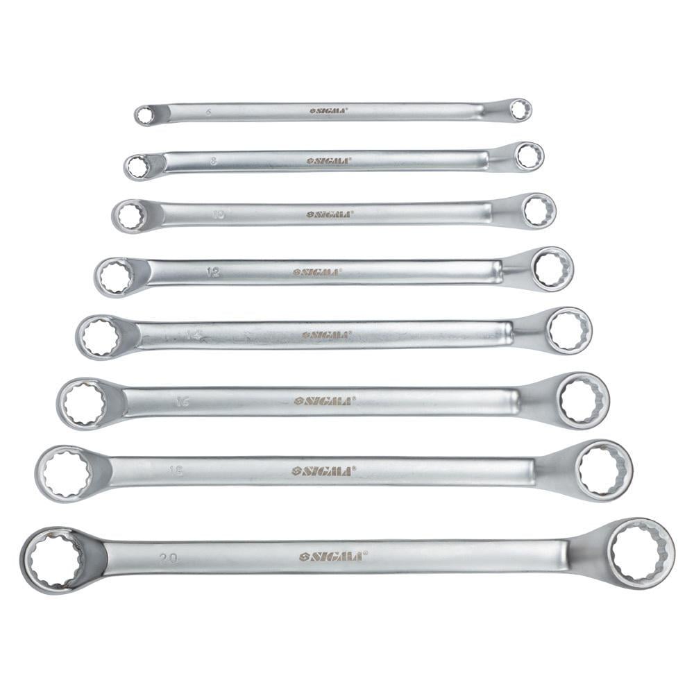 Ключи накидные Sigma CrV satine 8 шт. 6-22 мм (6010051)