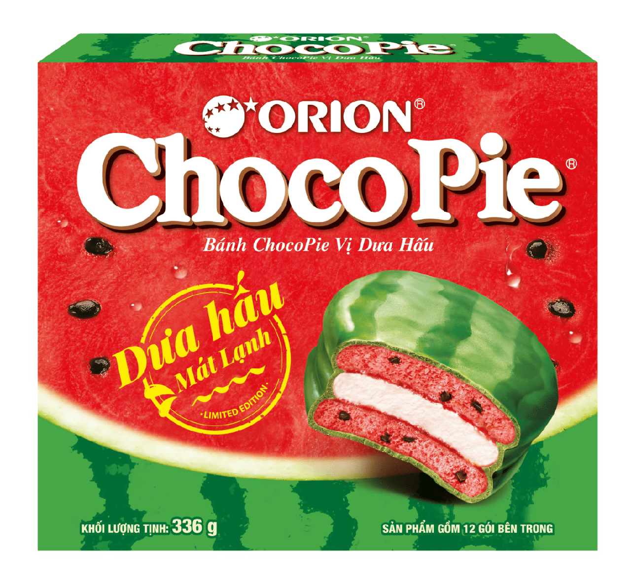 Печиво Orion ChocoPie Watermelon 12 шт. х 30 г (2865028203)