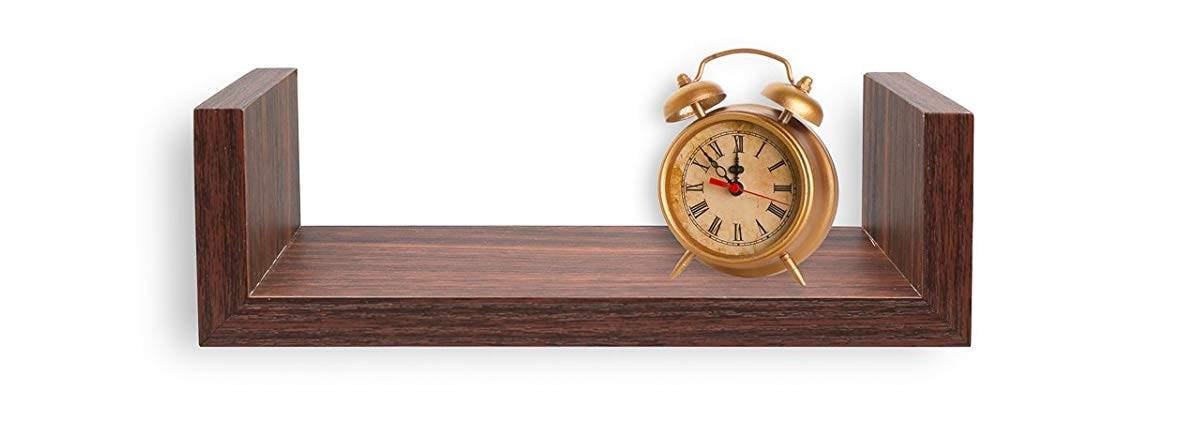 Полка настенная из дерева Уоккер 26 см Мокко (НСП-0036110)