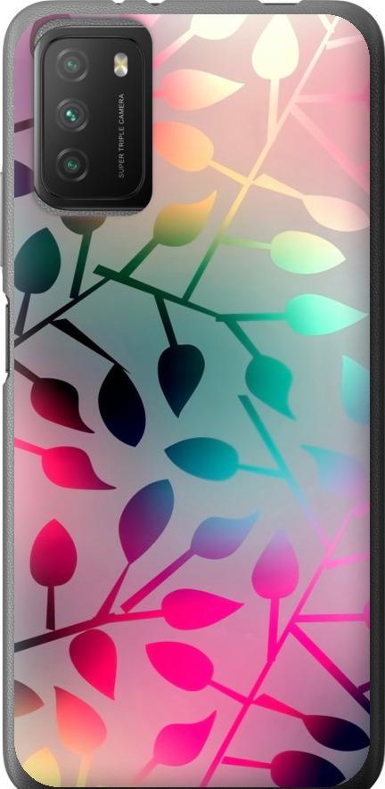 Чехол на Xiaomi Poco M3 Листья (2235u-2200-42517)