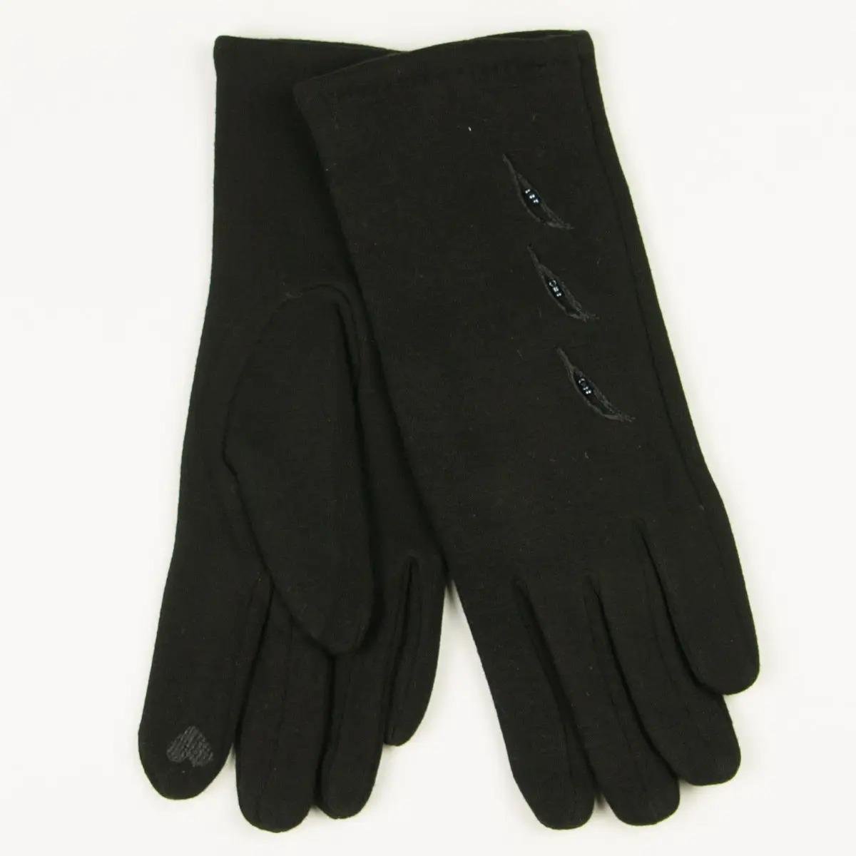 Рукавички жіночі трикотажні на плюші XXL (№ 19-1-3/2)