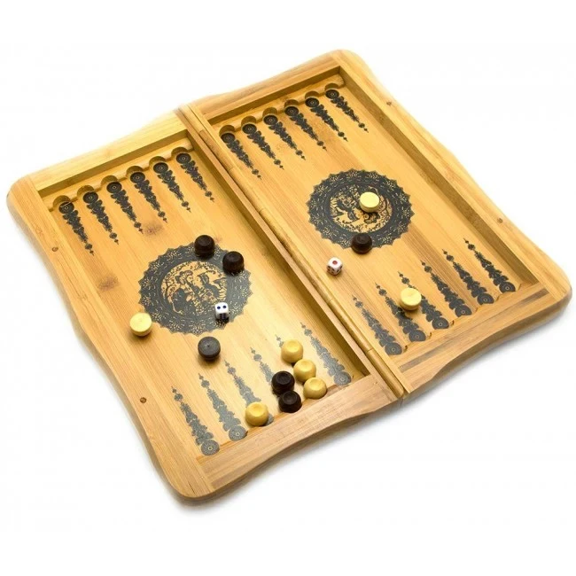 Нарди з шахами бамбукові "Баку" (1979076690) - фото 2 Нарди з шахами бамбукові "Баку" (1979076690) - фото 2
