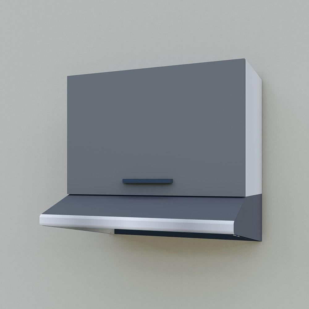 Шафа навісна Opendoors МП2 для кухні під витяжку 600 мм Графітовий/Світлий сірий (МП2/12) - фото 2 Шафа навісна Opendoors МП2 для кухні під витяжку 600 мм Графітовий/Світлий сірий (МП2/12) - фото 2