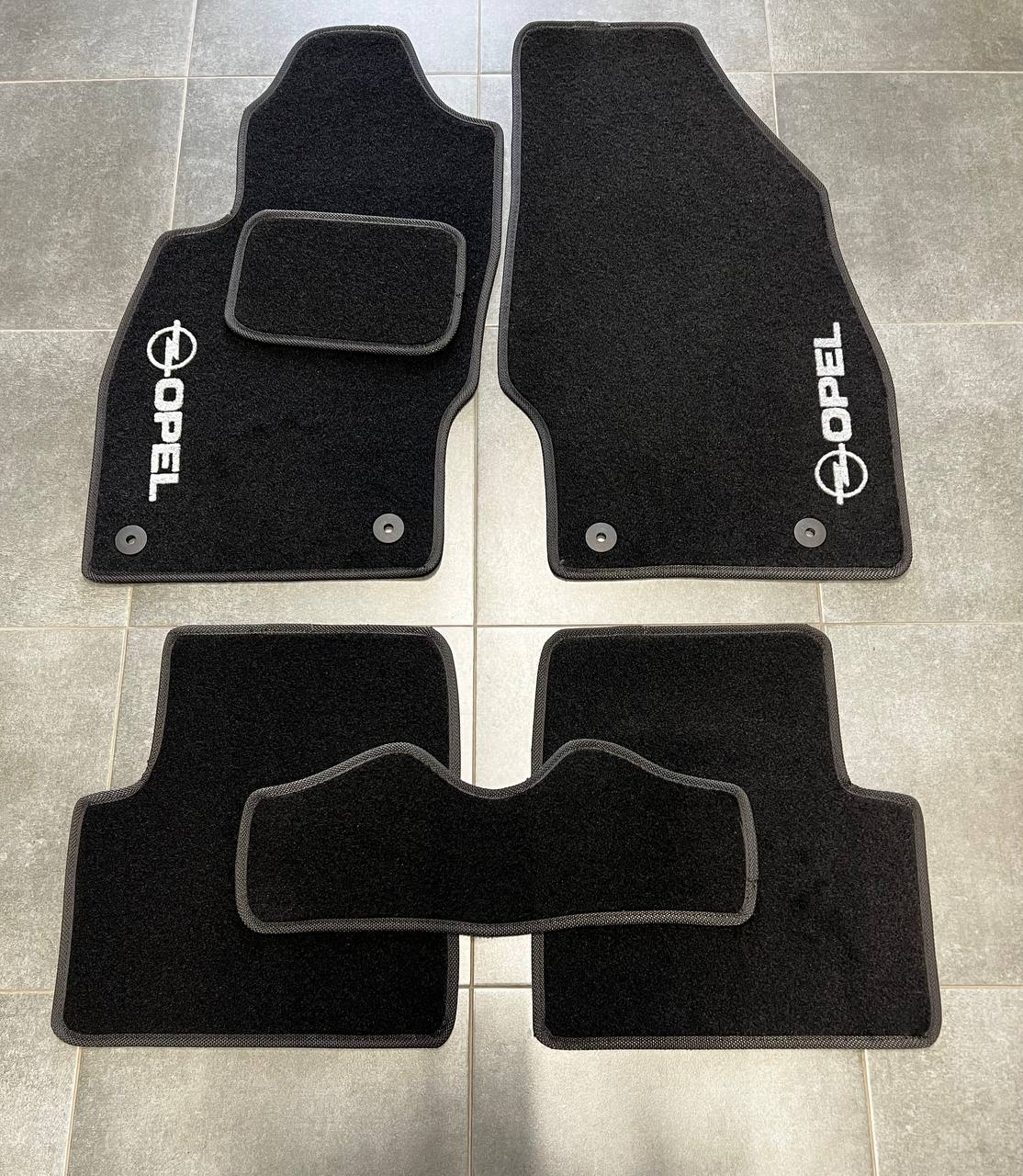 Коврики автомобильные ворсовые в салон для Opel Corsa E 2014
