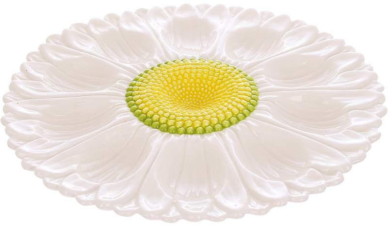 Блюдо керамічне для 10 яєць Ромашка 265 см