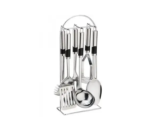 Набор кухонных принадлежностей Bohmann с подставкой Bohmann из нержавеющей стали 7 пред. (ВН 7761)