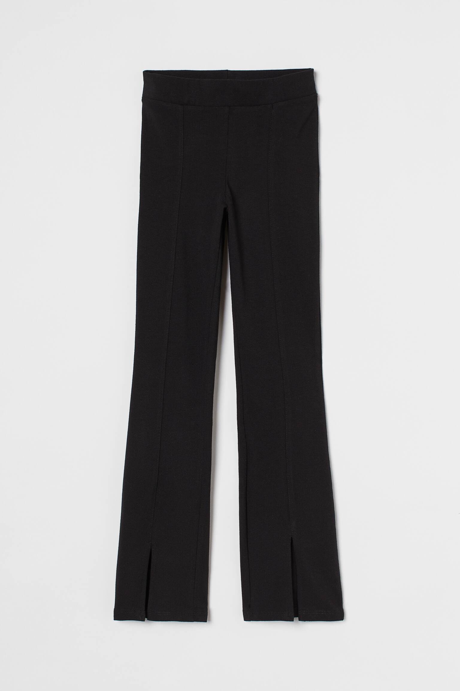 Леггинсы клеш для девочки H&M 140 см Черный (0979562001)