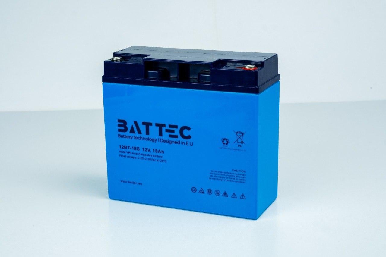 Акумуляторна батарея AGM BATTEC 12BT-18S 12V 18Ah Акумуляторна батарея AGM BATTEC 12BT-18S 12V 18Ah