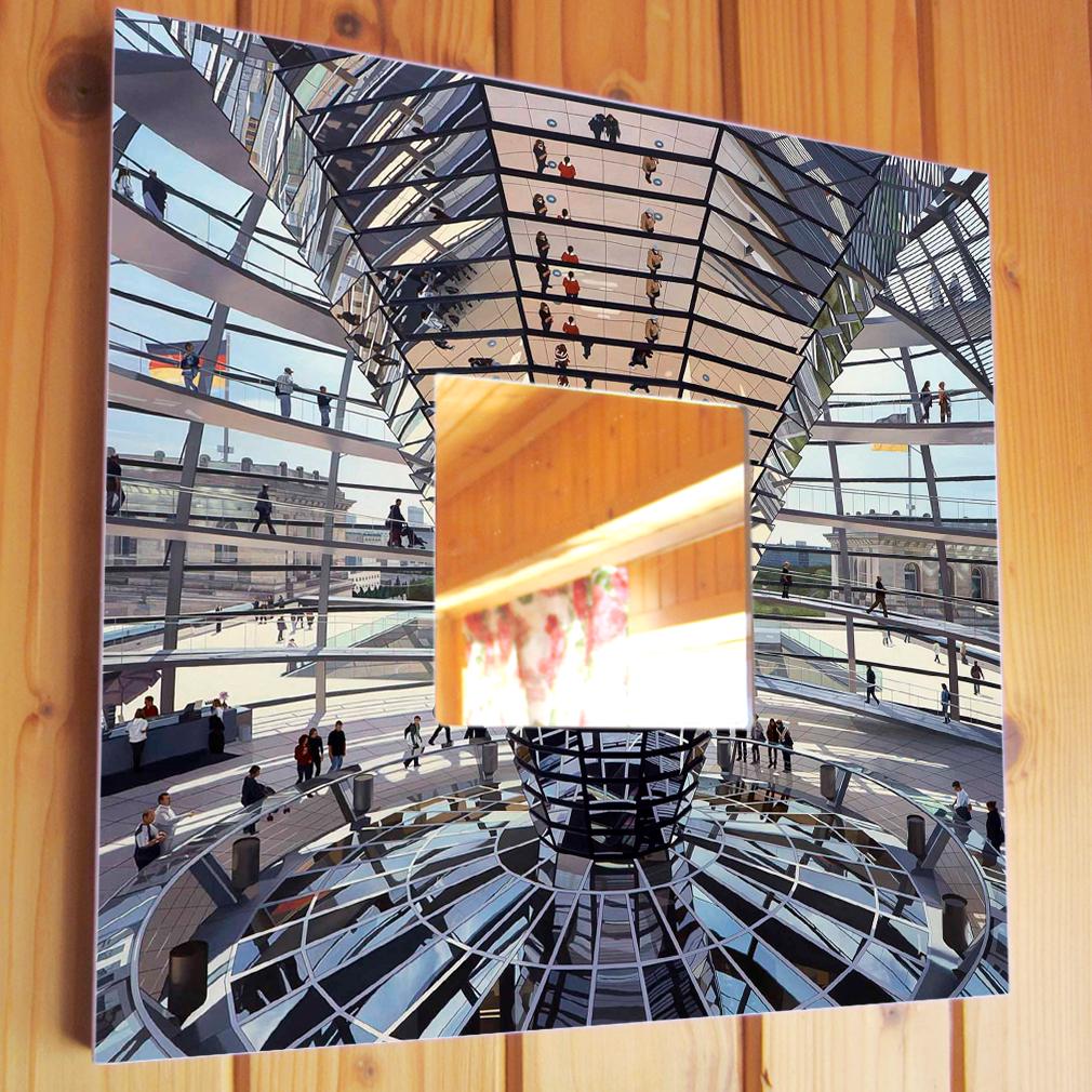 Дзеркало декоративне Фотореалізм Берлін Німеччина 260х260 мм (M00409)