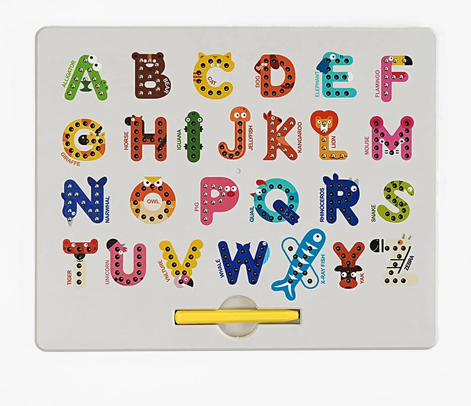 Игровая мозаика магнитная английский алфавит Multicolor (159219)