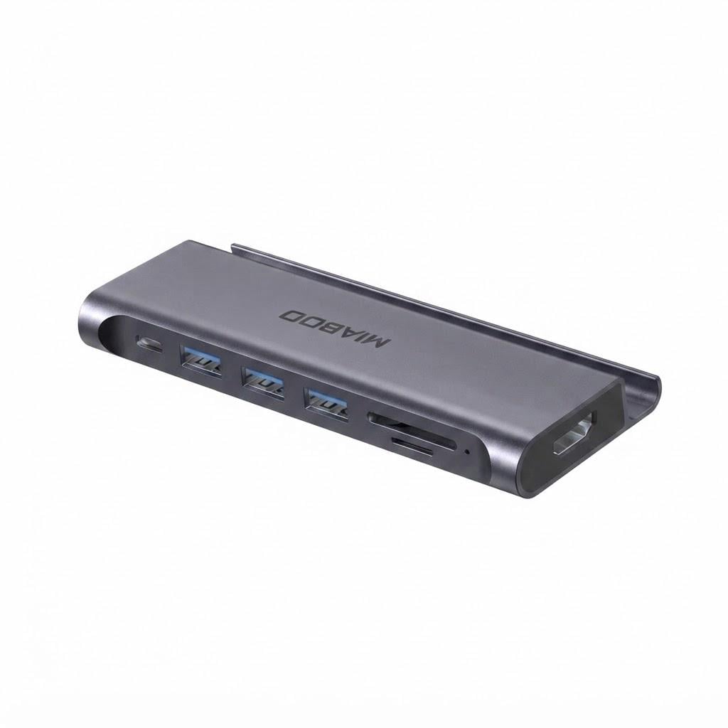 USB-C хаб MIABOO 7в1 багатофункціональний адаптер для ноутбука (37687391) USB-C хаб MIABOO 7в1 багатофункціональний адаптер для ноутбука (37687391)