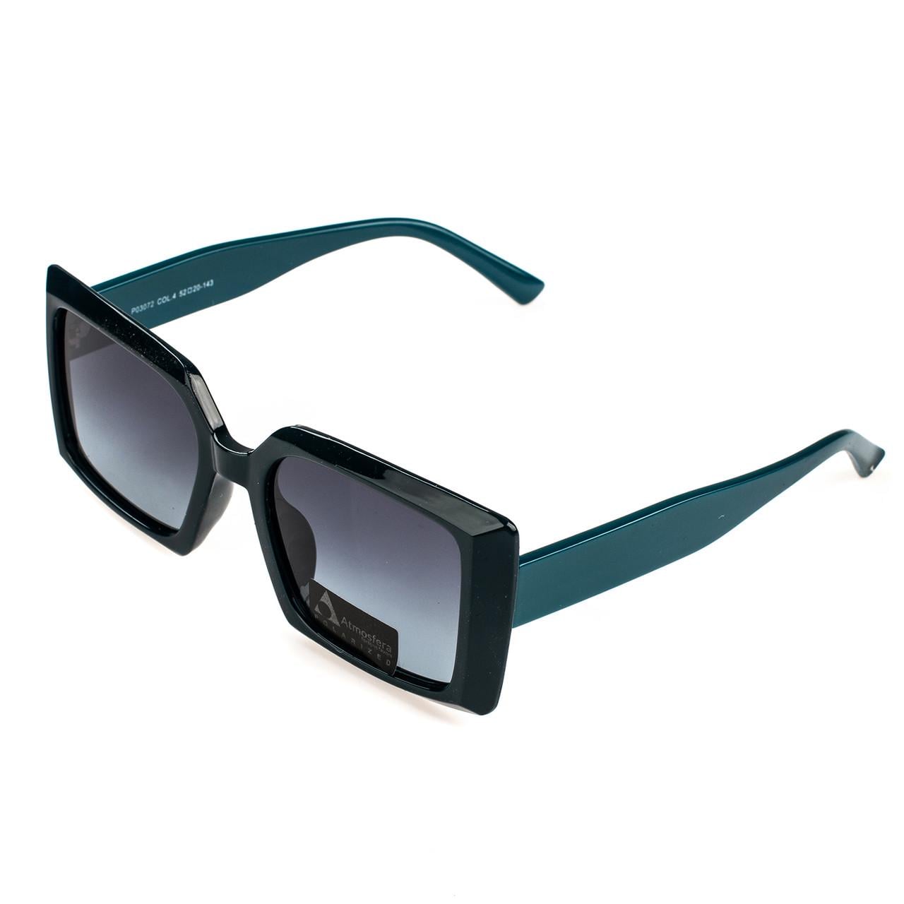 Солнцезащитные очки женские прямоугольные Polarized Аквамарин (P03072.C4)