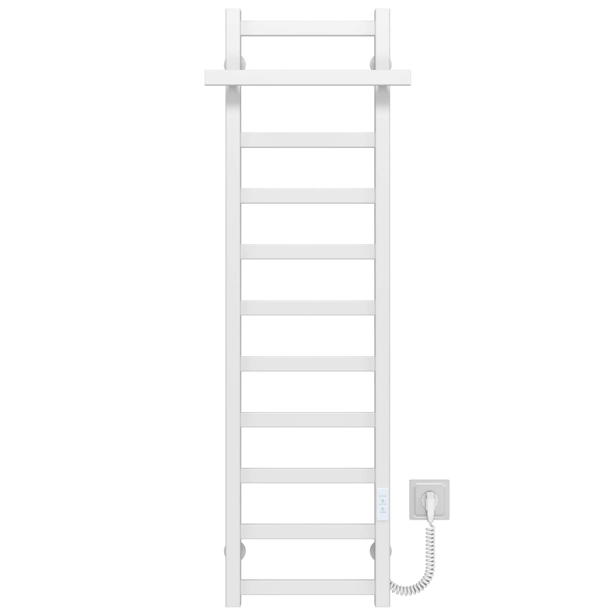 Рушникосушарка електрична Deffi Nicolе П11 WD04 праве підключення нержавіюча сталь 400х1200 мм Білий (A.NI.120.40.11.E.W.R.4)