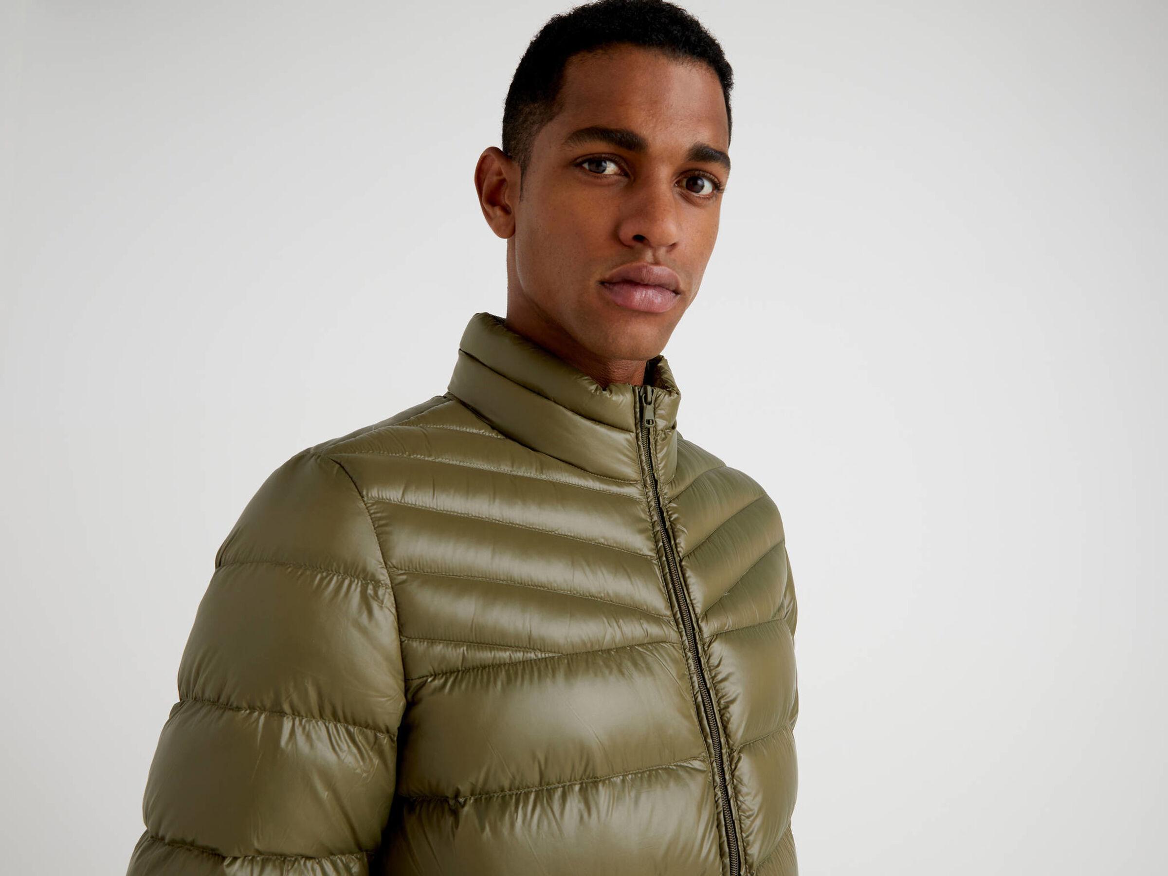 Куртка мужская Benetton 2rq453hb8 S Хаки - фото 4