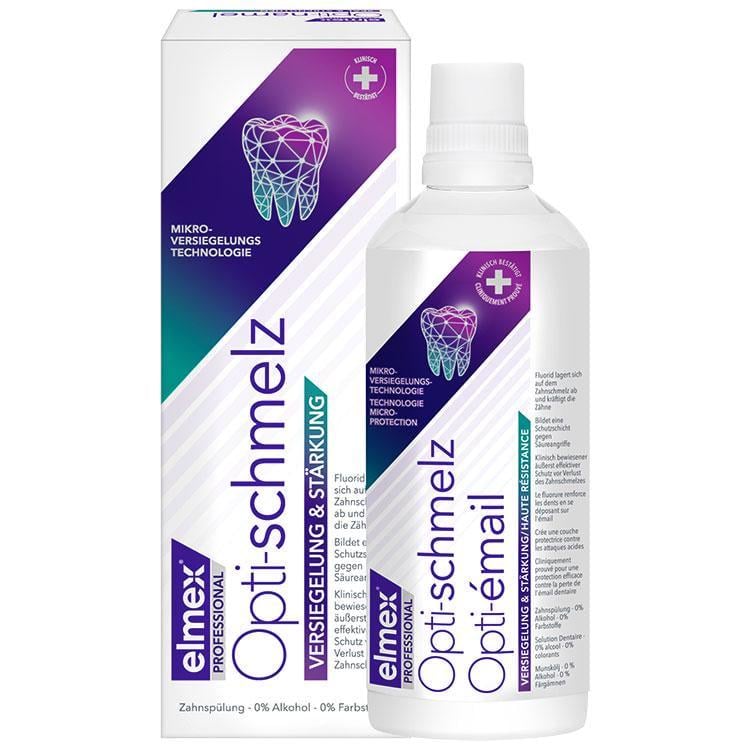 Ополіскувач для ротової порожнини Elmex Opti Schmelz Professional versiegelung&starkung 400 мл (6755)