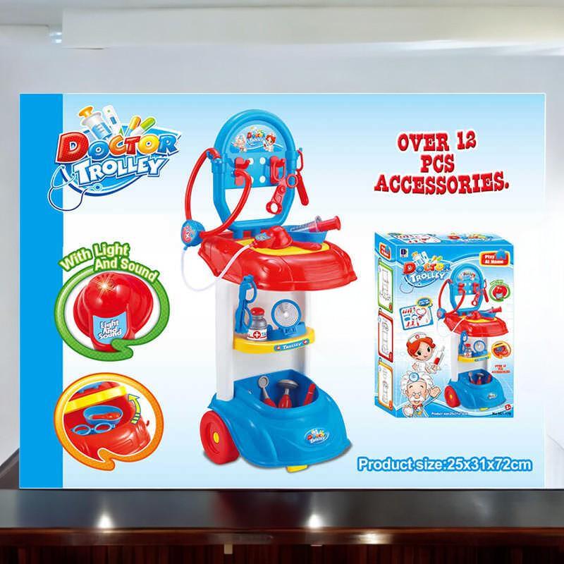 Игровой набор Doctor Trolley Complete Vet Set&Pets Bетеринар мягкая игрушка медицинские инструменты стойка (G_661-218) - фото 2