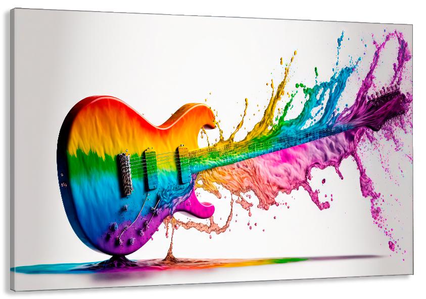 Картина на холсте в гостиную/спальню Арт-гитара 50х100 см (MLP_55) Картина на холсте в гостиную/спальню Арт-гитара 50х100 см (MLP_55)