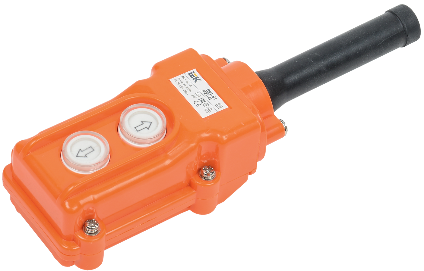 Пост тельферный УЕК ПКТ-61 2-положения 2NO одна скорость IP54 (BPU10-2)