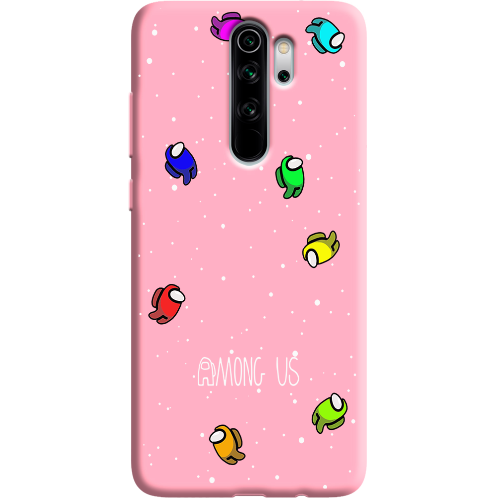 Чехол Boxface Xiaomi Redmi Note 8 Pro Among Us Invisible Розовый силикон (38222-bk76-38668)