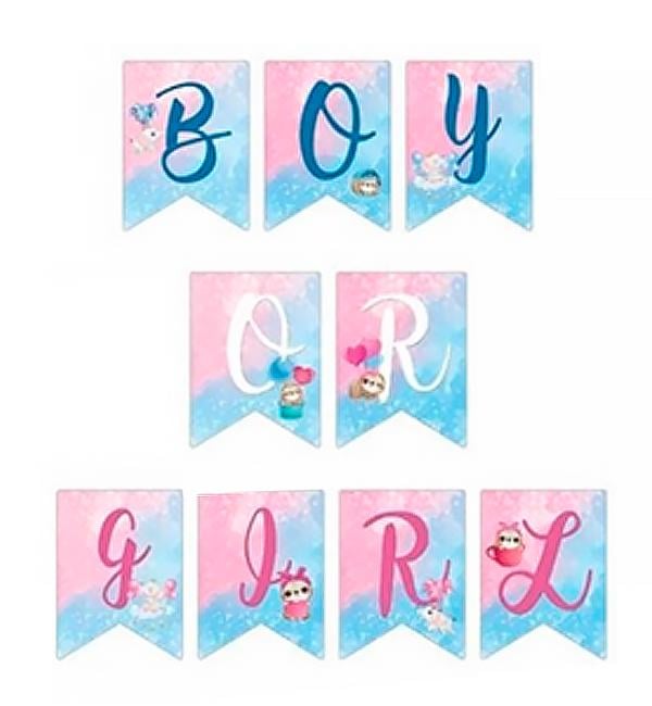 Гирлянда Boy or Girl 2,5 м качественный картон (514710) Гирлянда Boy or Girl 2,5 м качественный картон (514710)