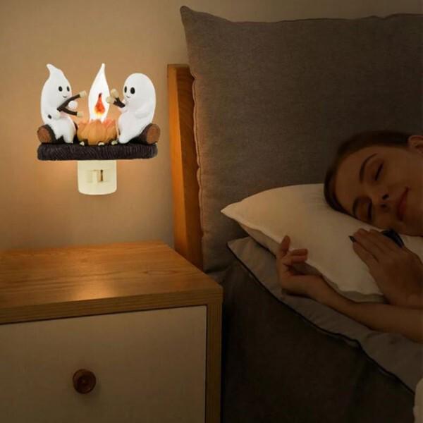 Нічник світлодіодний працює від мережі 220V у формі двох привидів (Y01960) - фото 4 Нічник світлодіодний працює від мережі 220V у формі двох привидів (Y01960) - фото 4