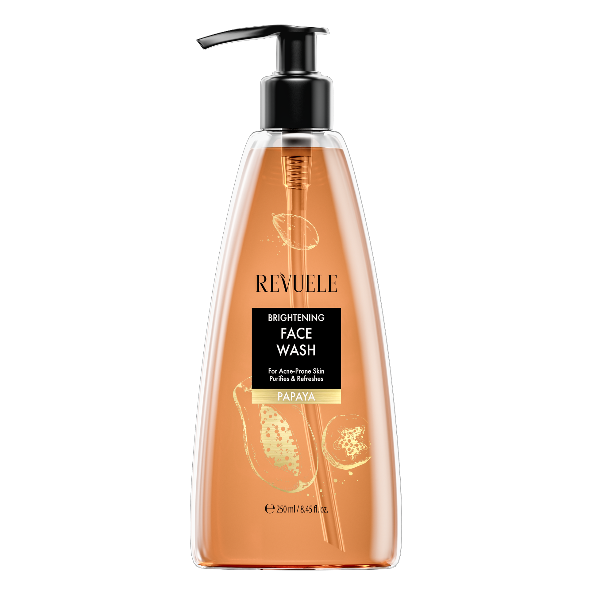 Гель для умывания Revuele Brightening Papaya для кожи склонной к акне 250 мл (122128) - фото 1