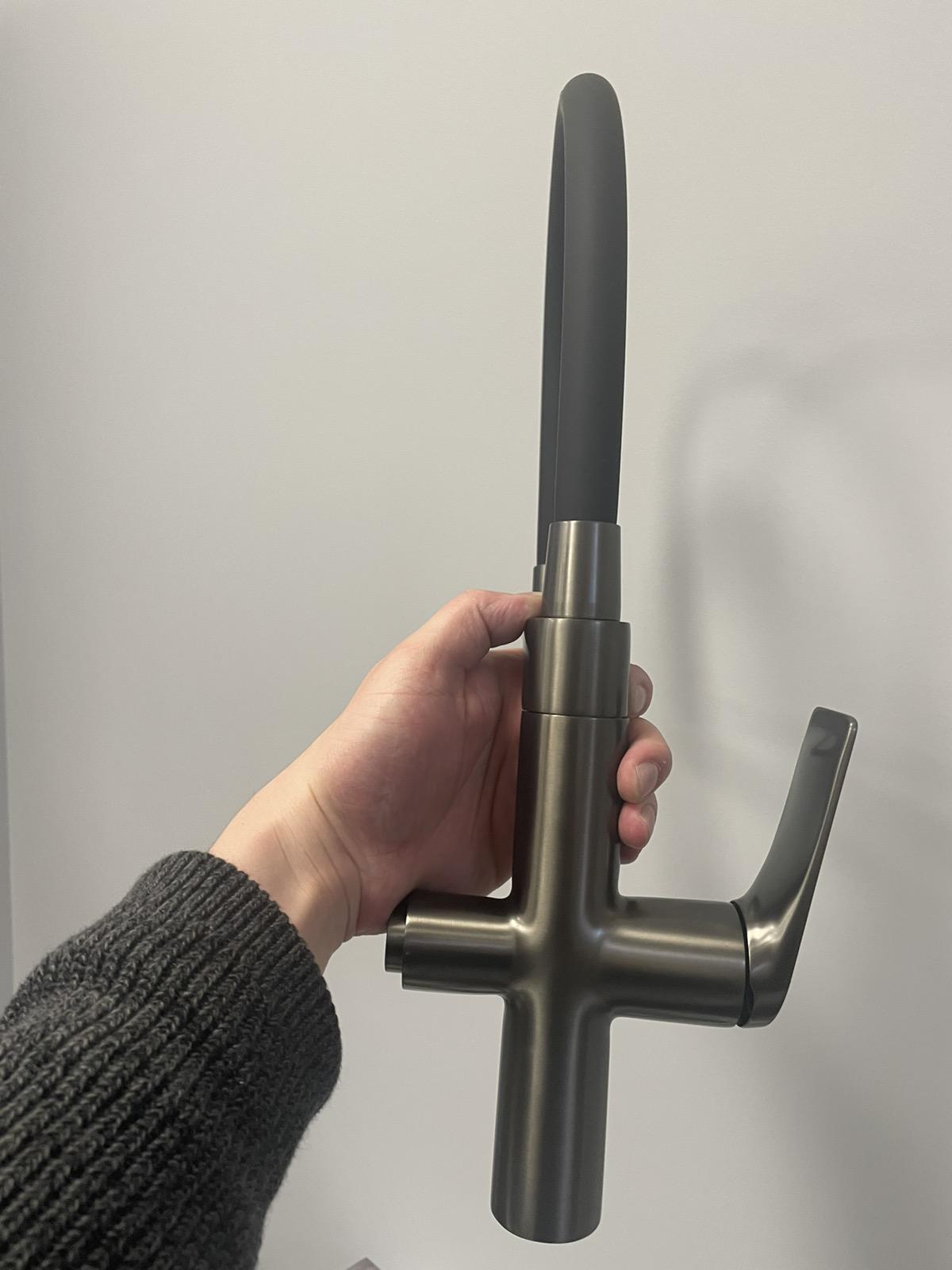 Смеситель кухонный с подключением к фильтру воды Kroner KRP Graz GRP03815/дозатор и корзина - фото 14