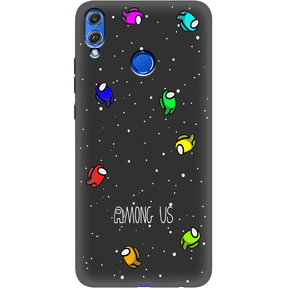 Чехол Boxface Honor 8x Among Us Invisible Черный силикон (35419-bk76-35500)