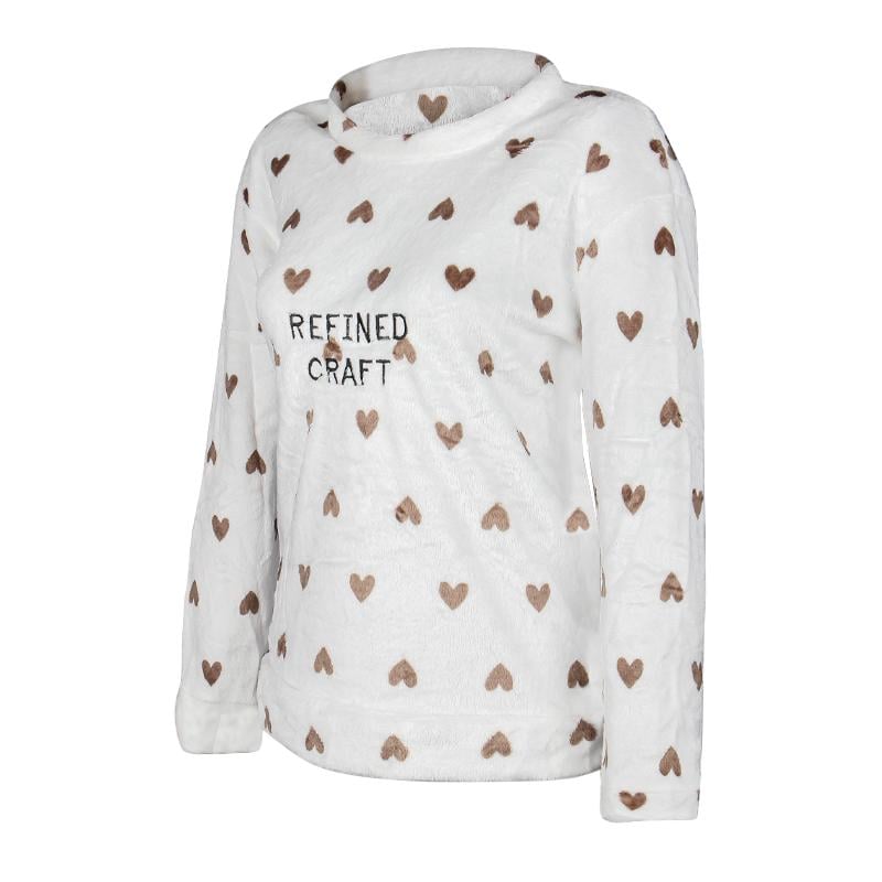 Пижама женская теплая махровая Heart XL Brown - фото 3