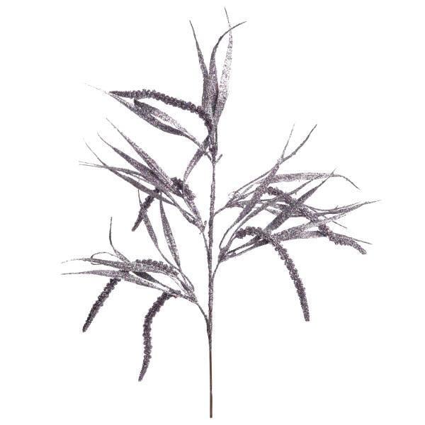 Ветка декоративная Yes! Fun Колоски 75 см глиттер Серебряный темный (974603)