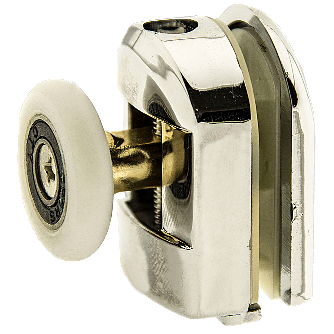 Ролик для душової кабіни одинарний верхній хромований d 23 мм (В-902 В)