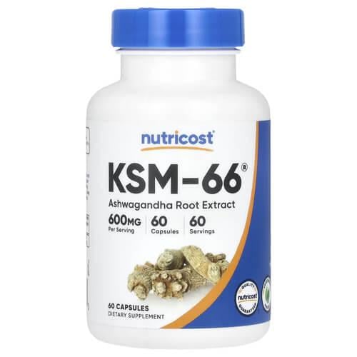 Ашваганда Nutricost KSM-66 Ashwagandha Root Extract 600 мг 60 капс. (NCS-67927)