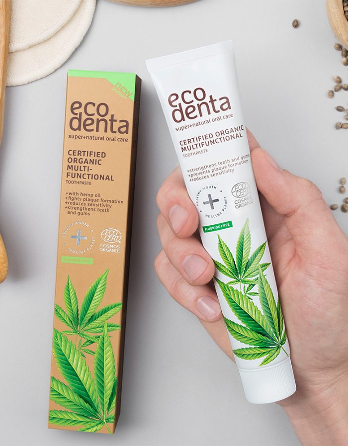 Зубна паста ECODENTA Organic багатофункціональна з конопляною олією 75 мл - фото 5