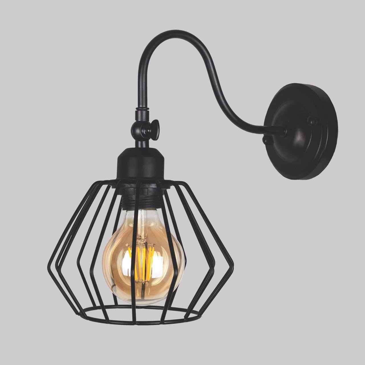 Бра з плафоном 180х130 мм Чорний (29-34-56-WPR108F3-1 BK) Бра з плафоном 180х130 мм Чорний (29-34-56-WPR108F3-1 BK)