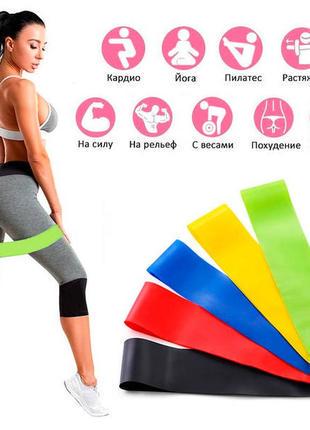 Набір резинок для фітнесу 5 шт. (10085329) - фото 2