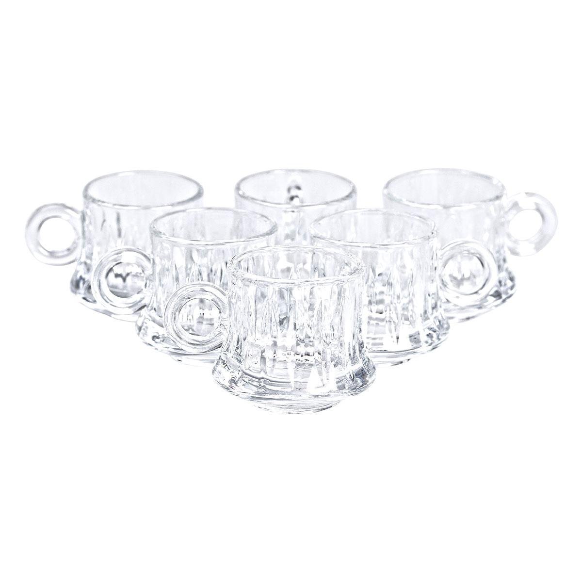 Набір скляних чашок для чаю/кави 6 шт. 100 мл (HP-YH-7)