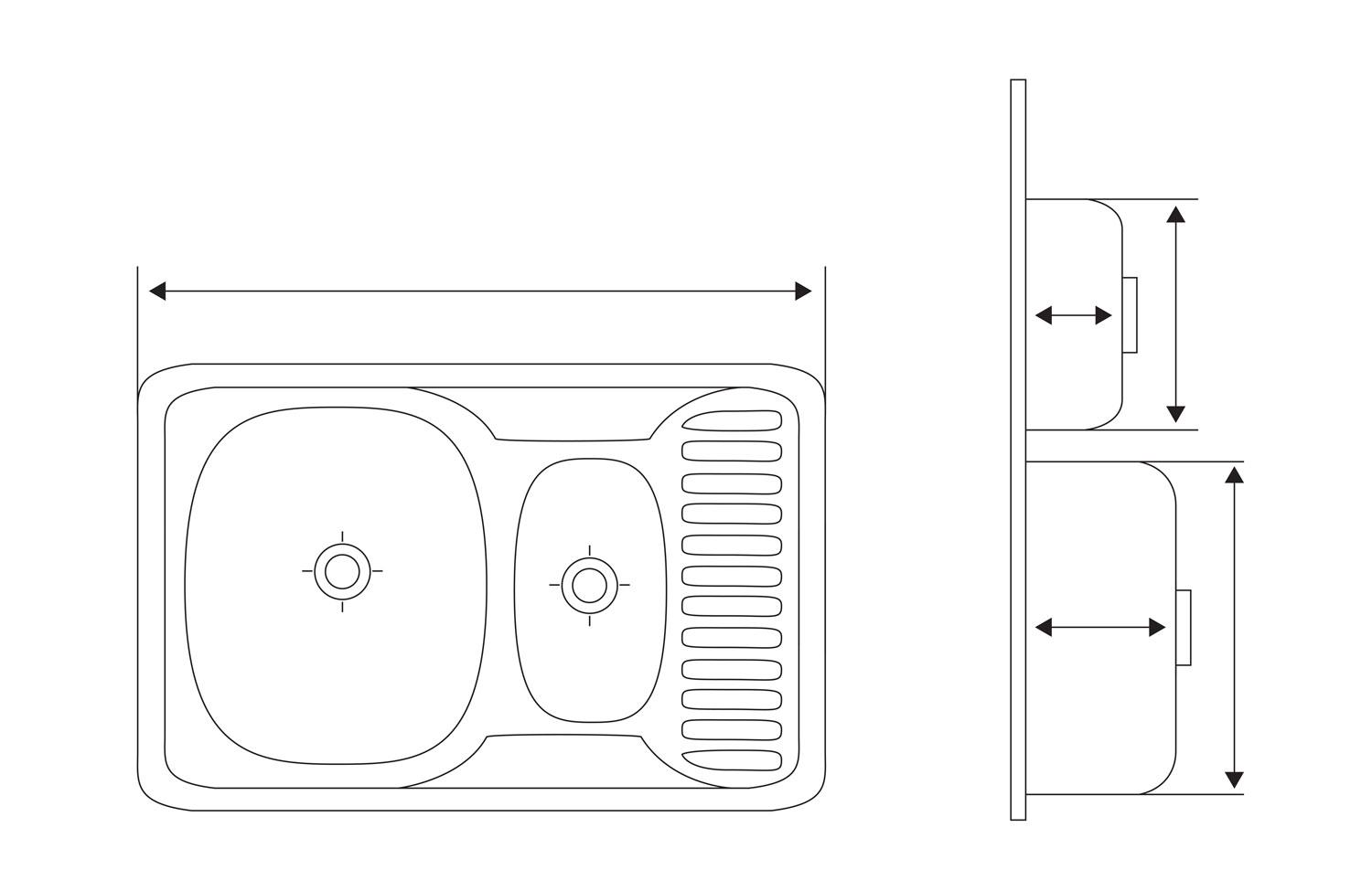 Мойка кухонная Lemax нержавеющая сталь декор сифон (LE-5015 DE) - фото 2 Мойка кухонная Lemax нержавеющая сталь декор сифон (LE-5015 DE) - фото 2