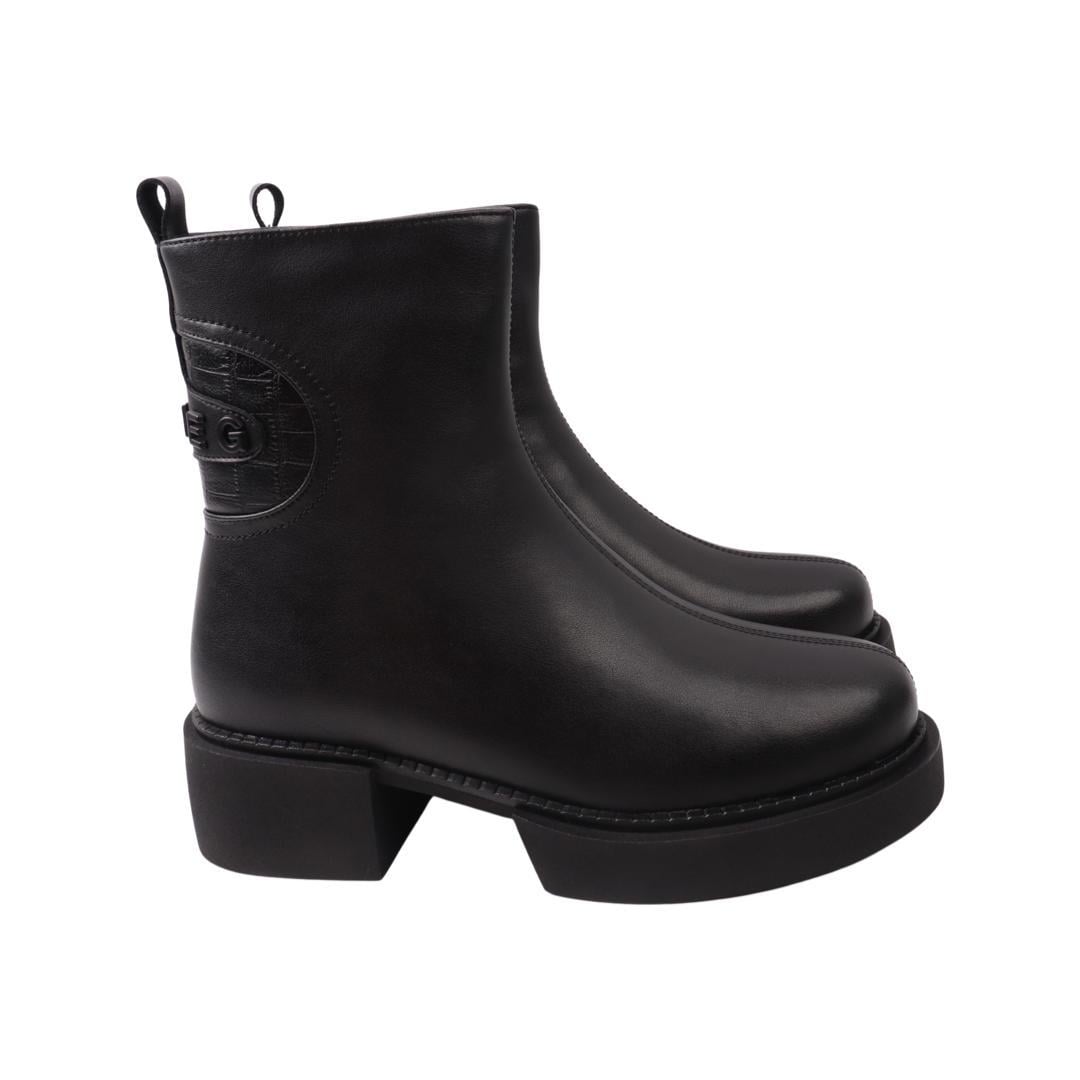 Ботинки женские Oeego из кожи р. 36 Черный (79-22ZHC)