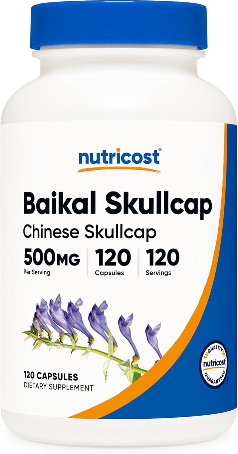 Экстракт байкальского шлемника Nutricost 120 кап. 500 мг