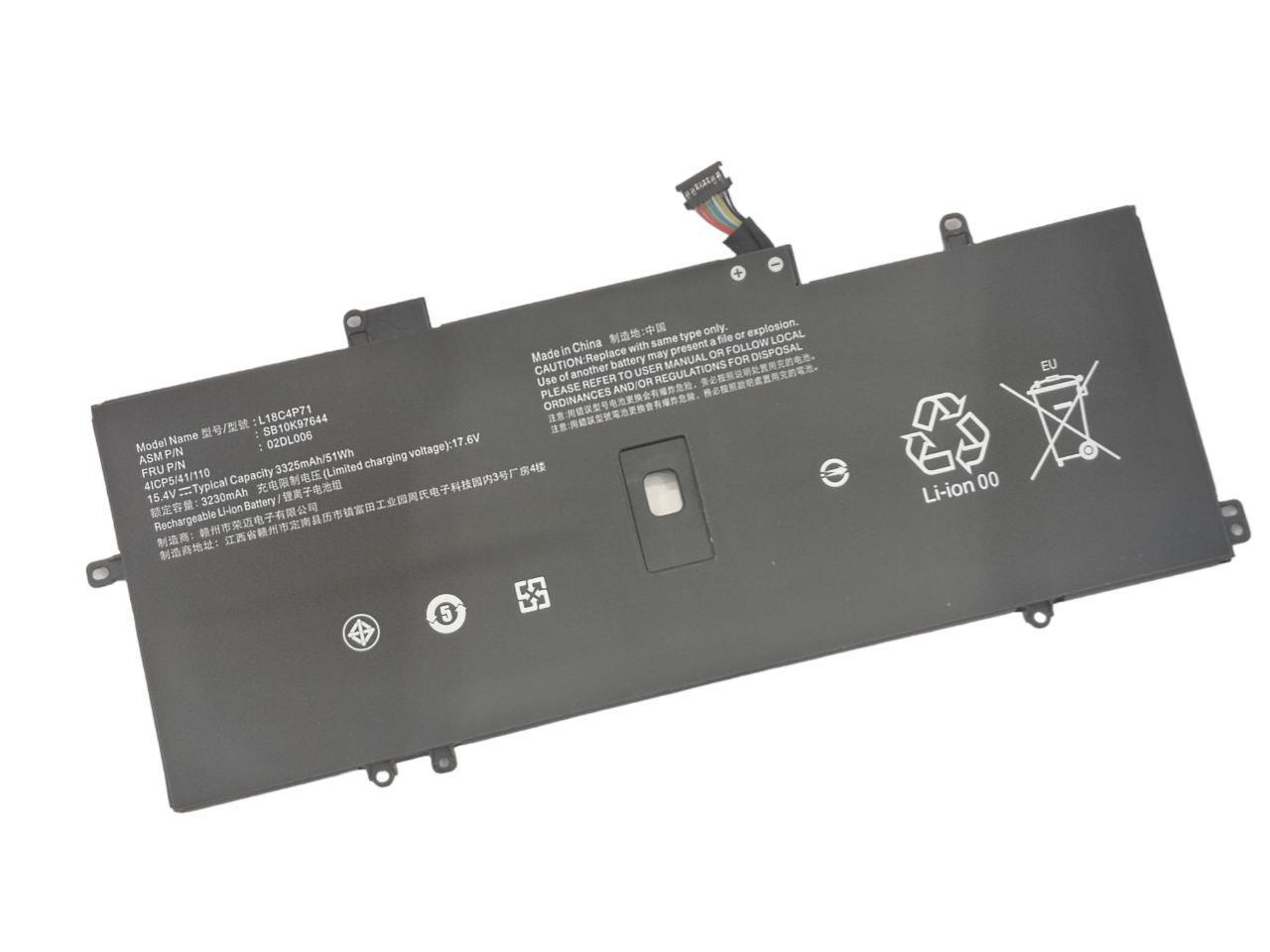 Аккумулятор для Lenovo ThinkPad X1/SB10K97644/02DL006/L18C4P71/L18M4P72/L18L4P71 3325 mAh 51Wh (22639280)