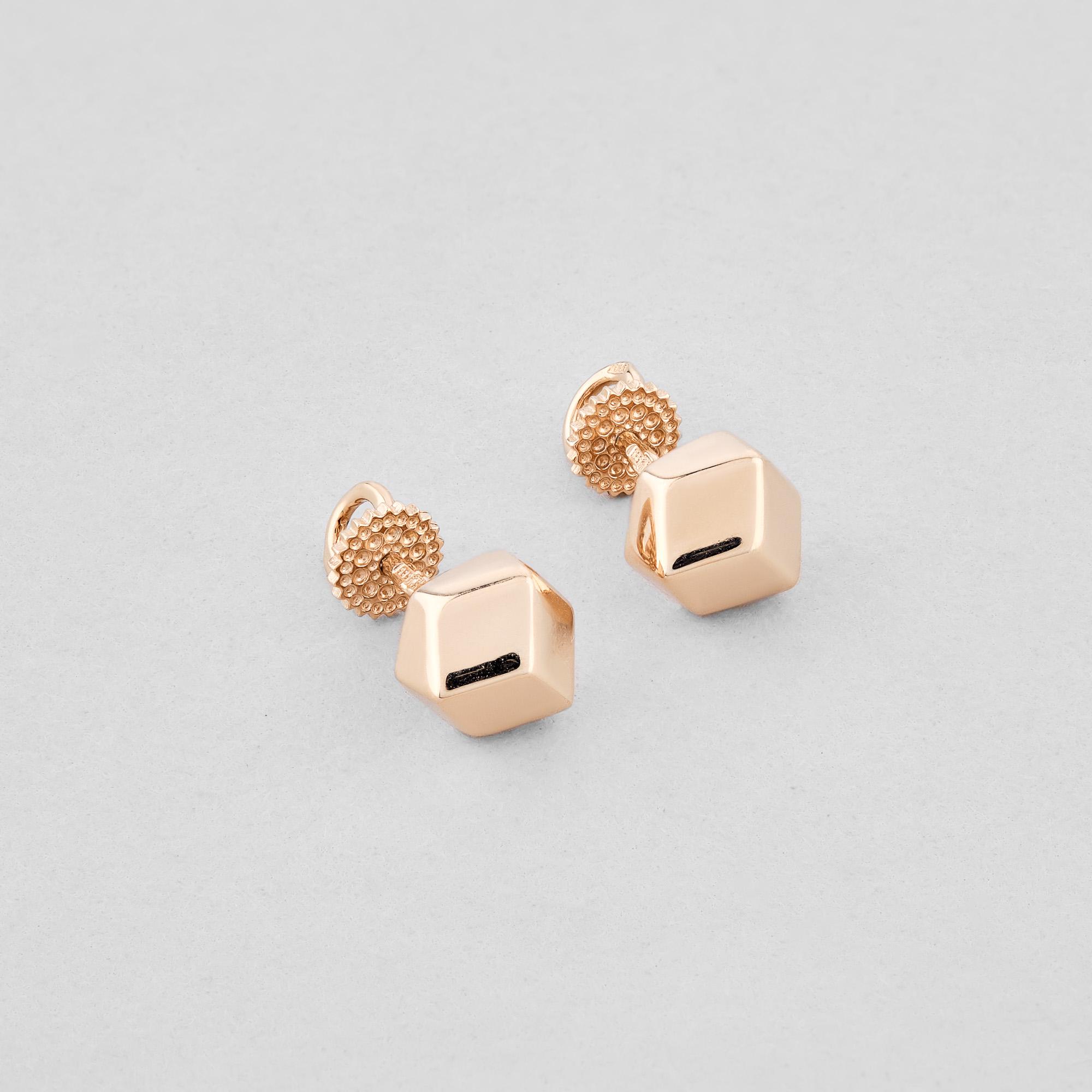 Золотые серьги Стихийность (с163-ч)